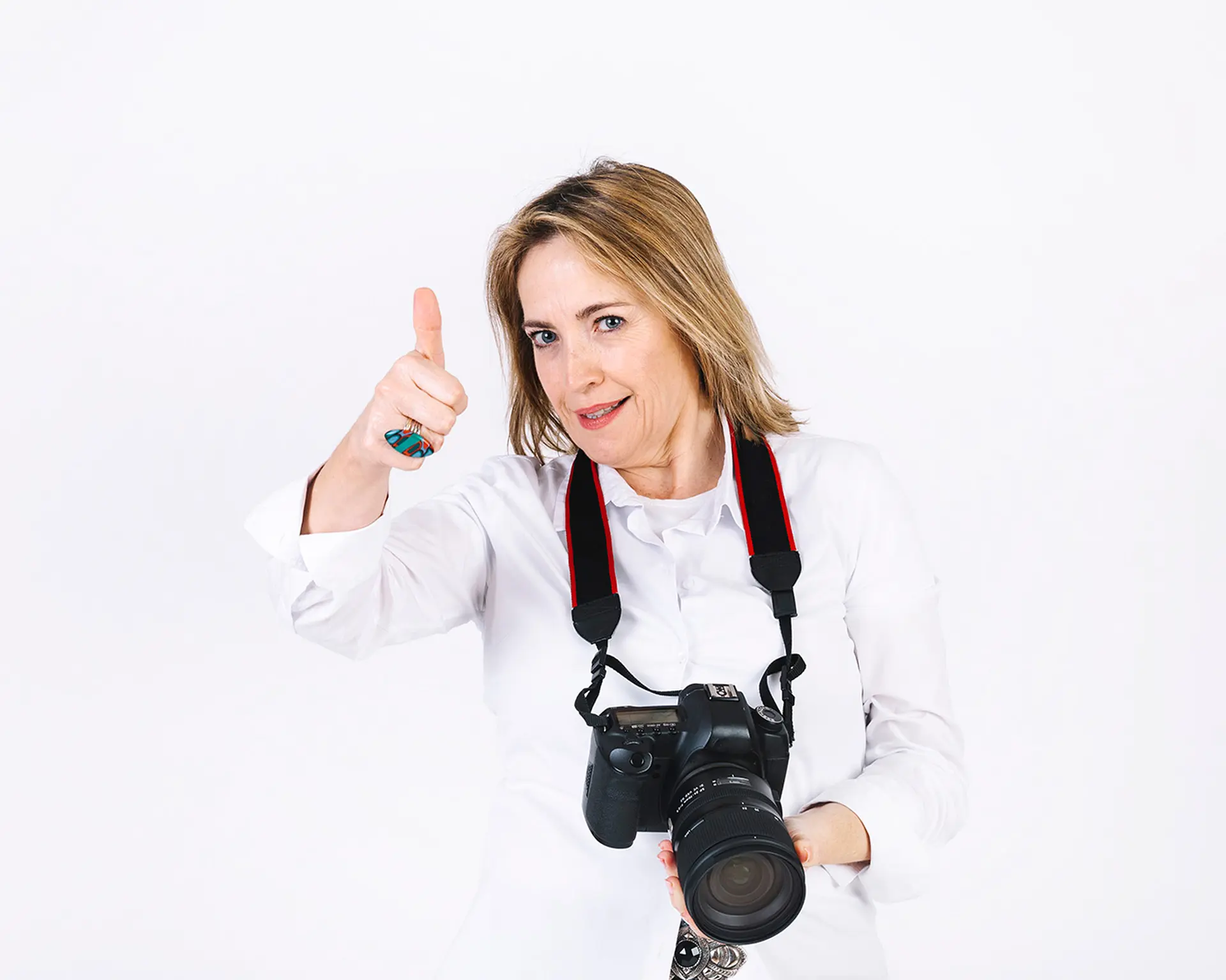 Pani z aparatem - Olivia fotografia